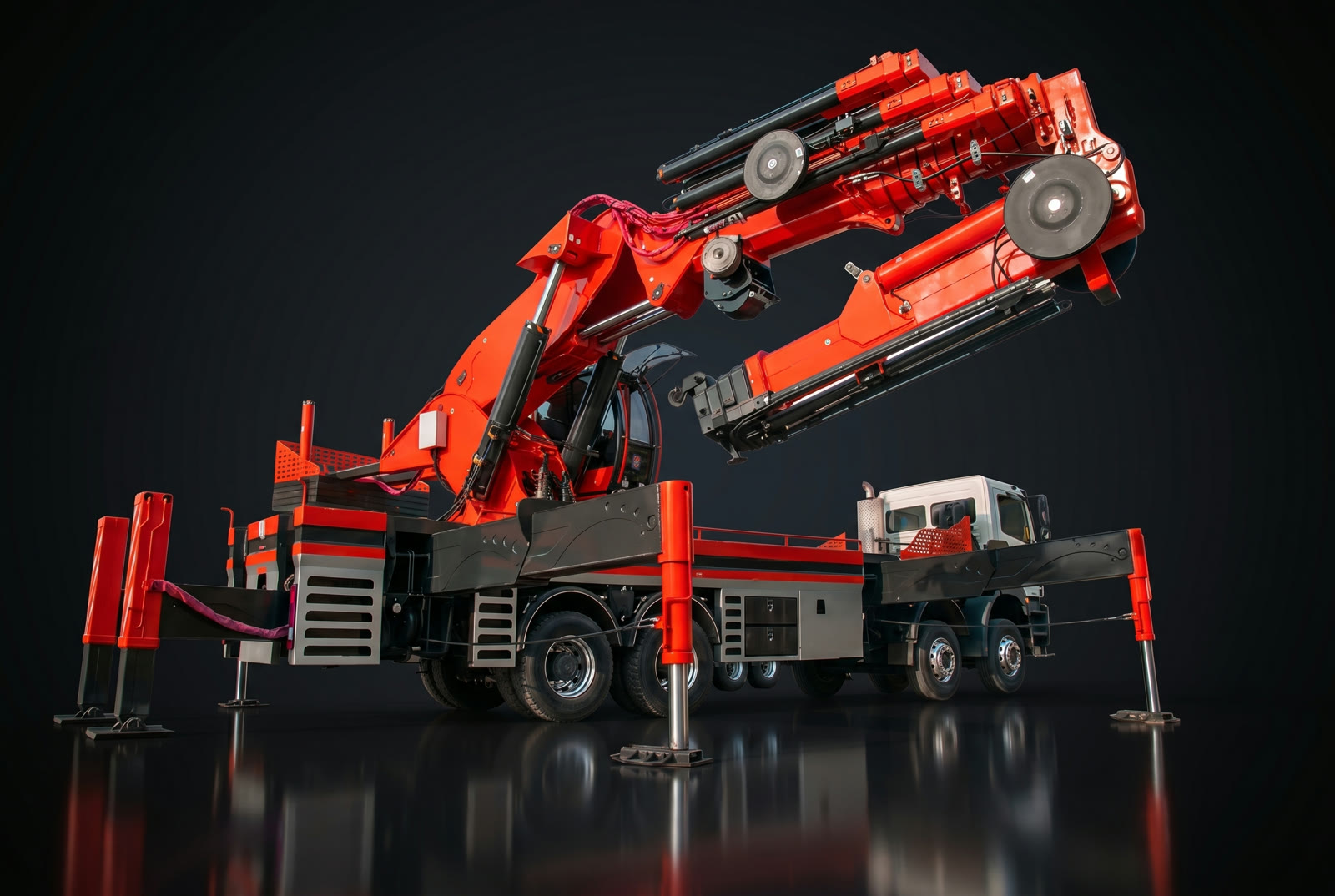 AT-65 hydraulic knuckle boom crane